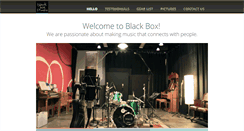 Desktop Screenshot of blackboxstudio.org