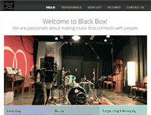 Tablet Screenshot of blackboxstudio.org